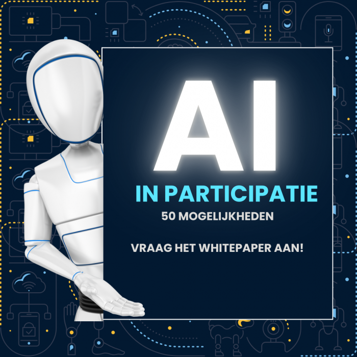 Gratis whitepaper: 50 Mogelijkheden om AI te gebruiken in je participatietraject